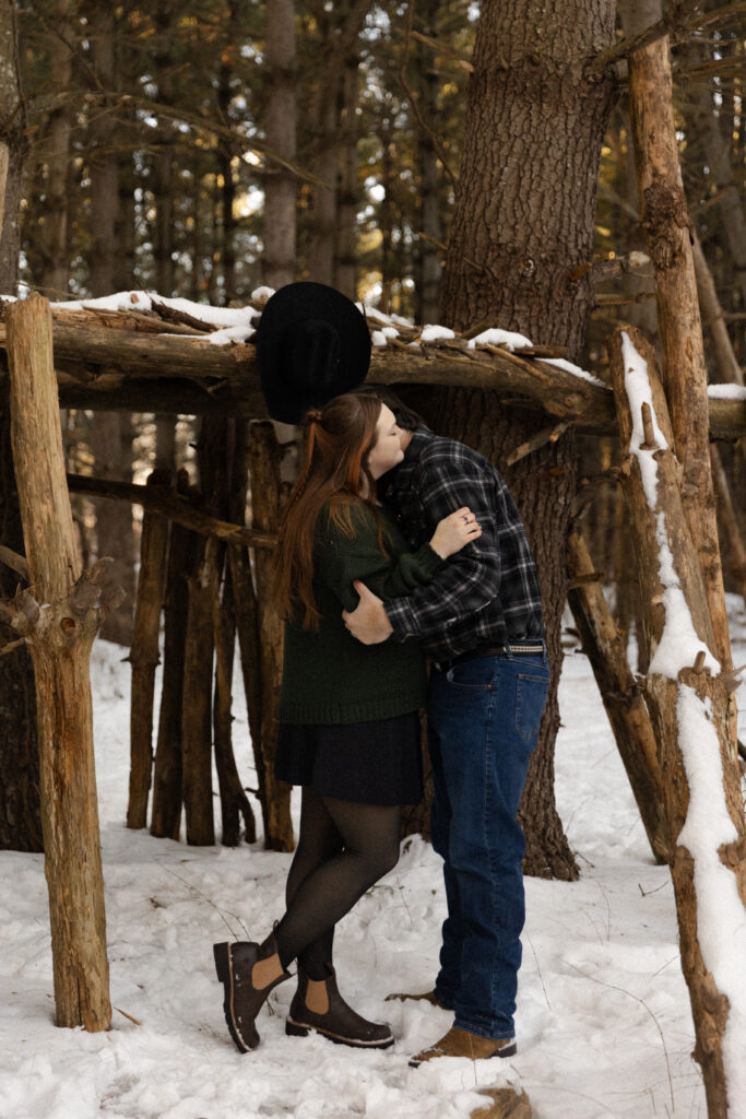 Western Engagement Session at Burr Oak Woods. 