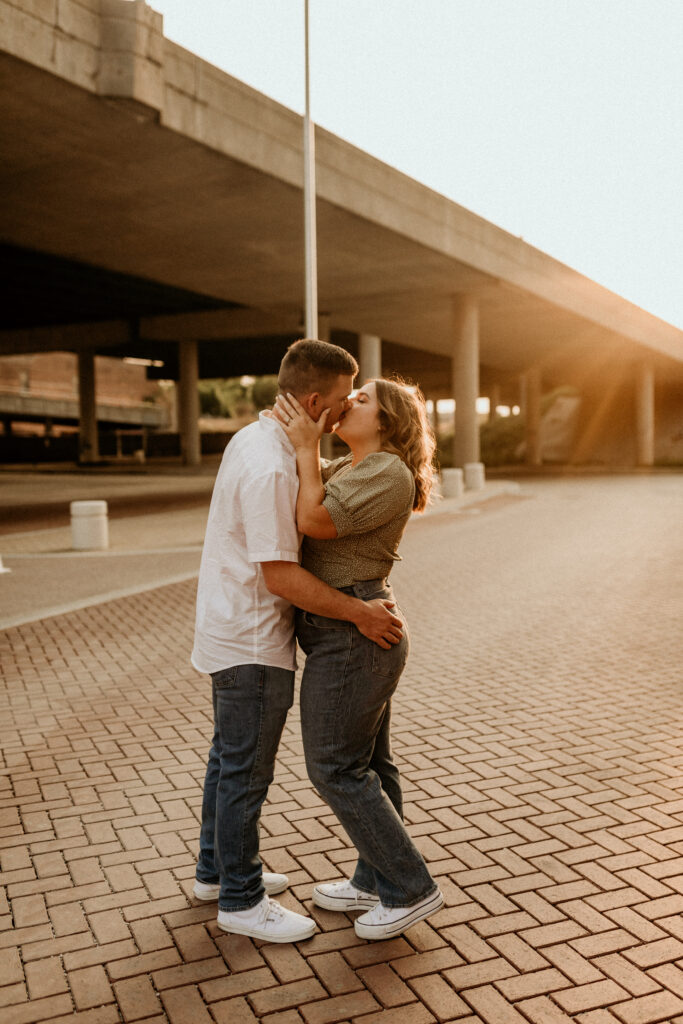 12th St Bridge in West Bottoms Kansas City Engagement Session.