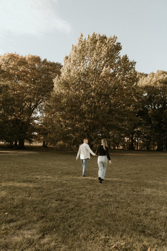 Autumn Engagement Session at Loose Park in Kansas City. 