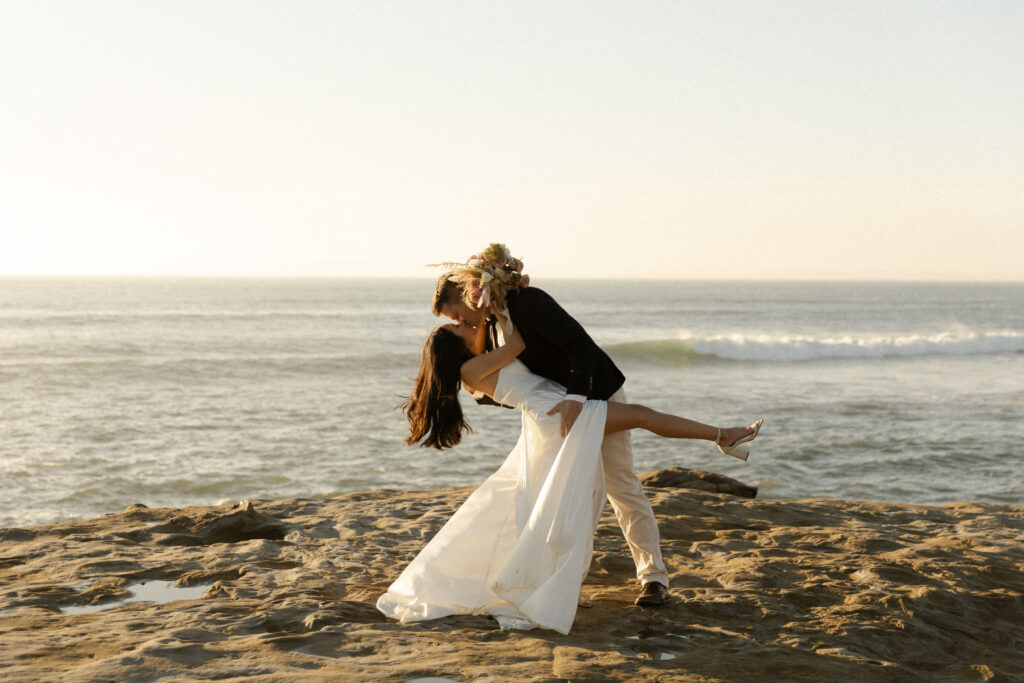 Golden Hour Elopement at Sunset Cliffs