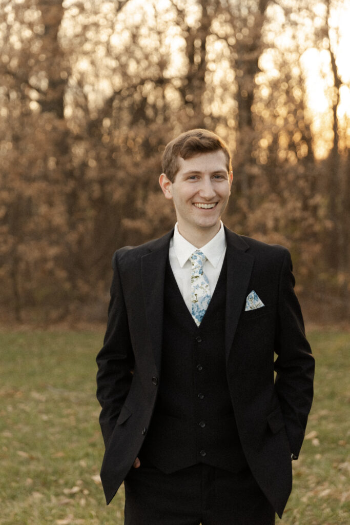 Groom Portraits at the Ridge Wedding Venue in Richmond Missouri